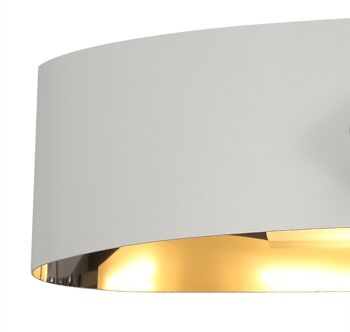 Amelia Applique, 1 x 10W LED, 3000K, 700lm, Blanc Sable/Chrome Poli, Garantie 3 ans / VL08602 4