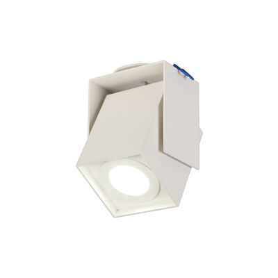 Foco Orientable Helena Cuadrado, 1 Luz GU10, Blanco Arena, Cut Out: 62mm / VL08614