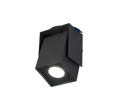 Helena Adjustable Square Spotlight, 1 Light GU10, Sand Anthracite, Cut Out: 62mm / VL08615