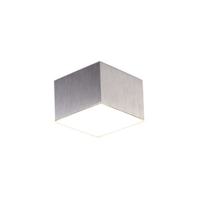 Henrik Spot Carré 9cm 1 LED 10W, 3000K, 700lm, Aluminium Satiné, Garantie 3 ans / VL08617