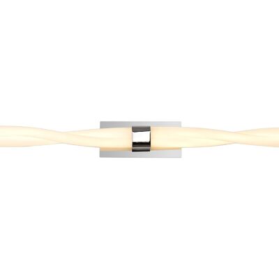 Lampada da parete Edgar Large, 2 LED da 10 W, 3000 K, 1400 lm, IP44, cromo lucido, 3 anni di garanzia / VL08623