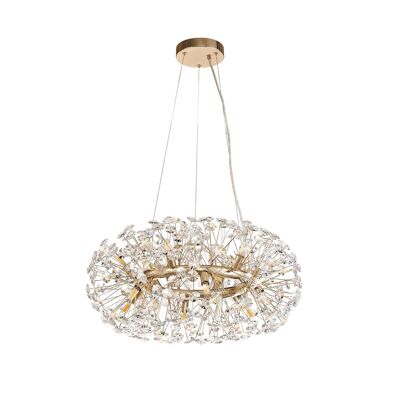 Lámpara Colgante Eleanor 12 Luces G9 Oro Francés/Cristal / VL08631