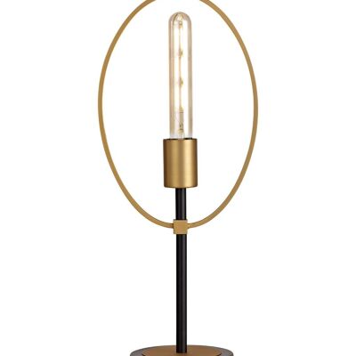 Libby Table Lamp, 1 Light E27, Sand Gold/Matt Black / VL08647