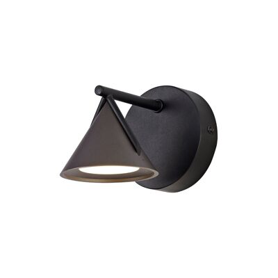 Eve lampada da parete 1 luce, 1 x 3W LED, 3000K, 110lm, nero sabbia/grigio, 3 anni di garanzia / VL08683