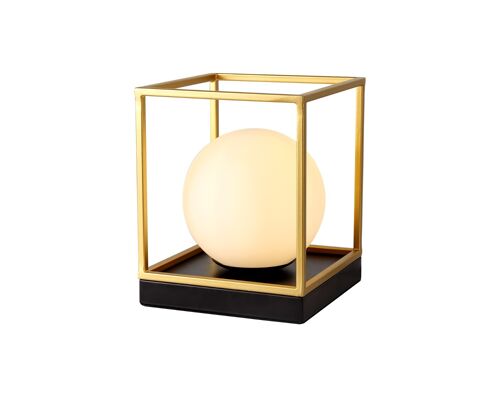 Melissa Table Lamp, 1 Light E14, Matt Black/Painted Gold / VL08800