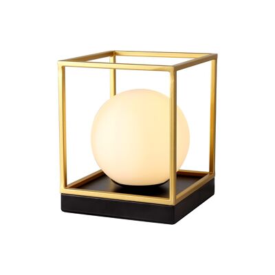 Melissa Table Lamp, 1 Light E14, Matt Black/Painted Gold / VL08800