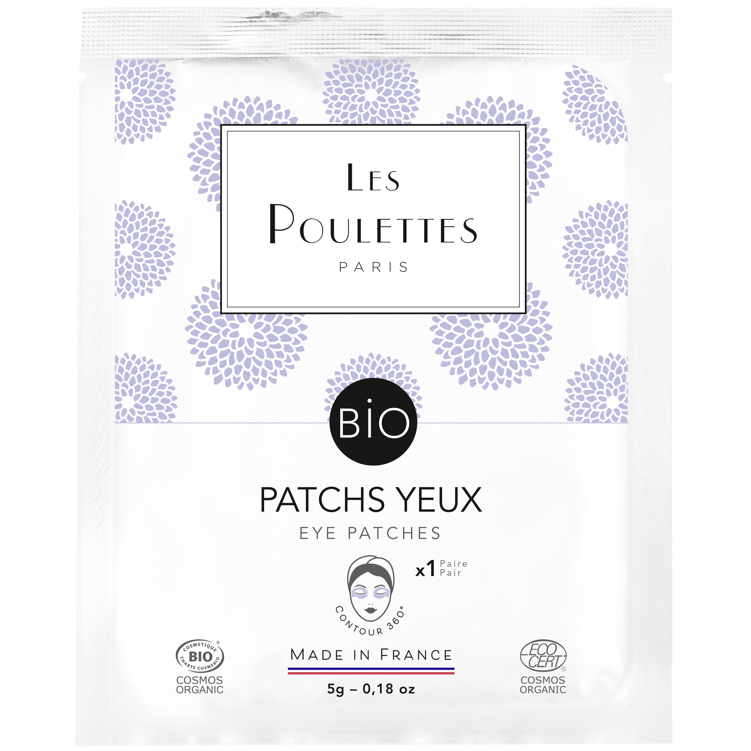 Patchs Yeux en Hydrogel - rides poches cernes fatigue - certifié Bio Cosmos Organic - Ecocert
