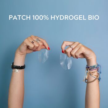 Patchs Yeux en Hydrogel - rides poches cernes fatigue - certifié Bio Cosmos Organic - Ecocert 2
