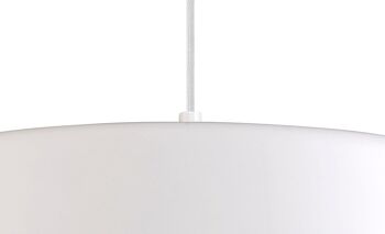 Foster Single Large Suspension, 1 Lumière Réglable E27, Blanc Brillant/Blanc Brillant / VL08832 4