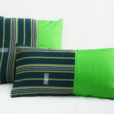 Woven loincloth cushions Faso Dan fani - 65 X 65