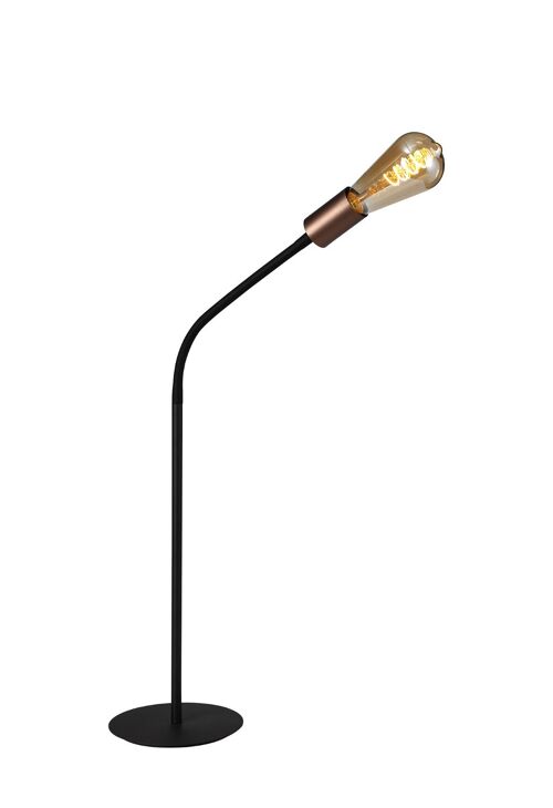 Garza Flexible Table Lamp, 1 Light E27, Satin Black/Brushed Copper / VL08882