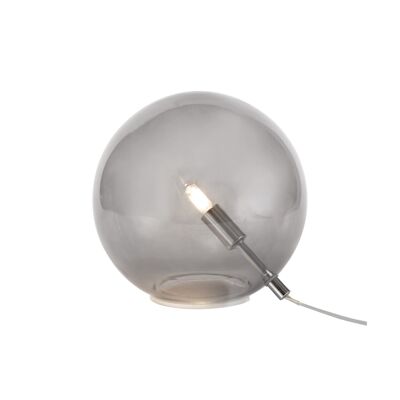 Lampe de table Rosalie, 1 x G9, chrome poli/verre fumé / VL08894