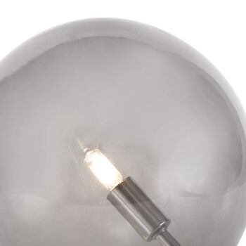 Lampe de table Rosalie, 1 x G9, chrome poli/verre fumé / VL08894 2