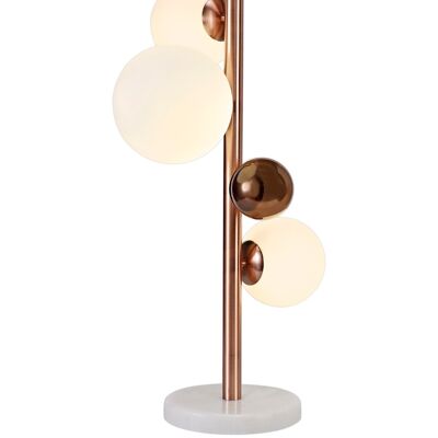 Rosalie Table Lamp, 3 x G9, Antique Copper/Opal & Copper Glass / VL08897