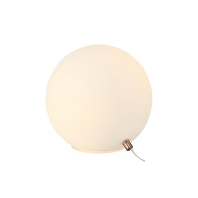 Lampada da tavolo Rosalie, 1 x G9, rame antico/vetro opalino / VL08902