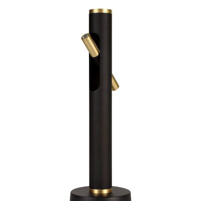 Mollie Table Lamp, 2 x 2W LED, 3000K, 560lm, Sand Black/Gold / VL08907