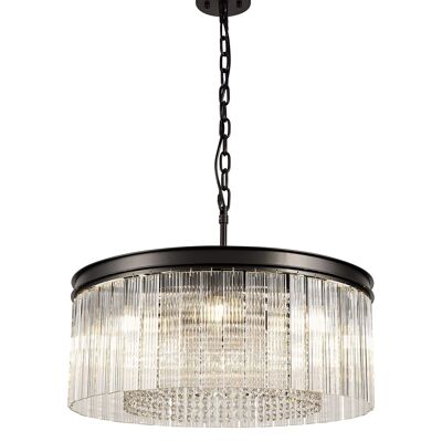 Edith Medium Pendant. 8 Light E14, Brown Oxide / VL08910