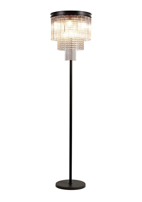 Edith Floor Lamp, 9 Light E14, Brown Oxide Item Weight: 17.5kg / VL08916