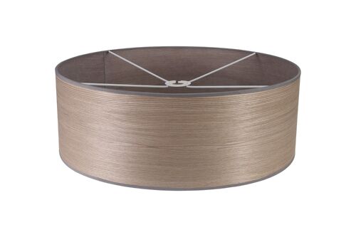 Dolores Round, 600 x 210mm Wood Effect Shade, Grey Oak/White Laminate / VL08927