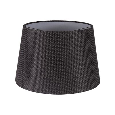 Dolores Round, pantalla de tela de 350/450 x 280 mm, laminado gris carbón/blanco / VL08934