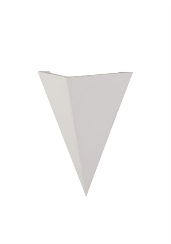 Applique murale Alisha Triangle, 1 x G9, Gypse à peindre blanc / VL08947 1