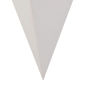 Applique murale Alisha Triangle, 1 x G9, Gypse à peindre blanc / VL08947 3