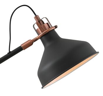 Lampe de table réglable Morgana, 1 x E27, graphite/cuivre/blanc / VL08950 2