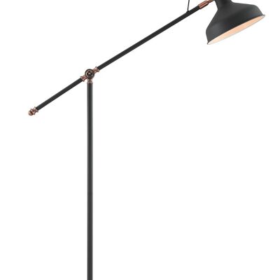 Morgana Verstellbare Stehlampe, 1 x E27, Graphit/Kupfer/Weiß / VL08951
