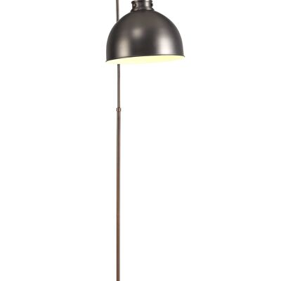 Harley Verstellbare Stehlampe, 1 x E27, Antiksilber/Kupfer/Weiß / VL08975