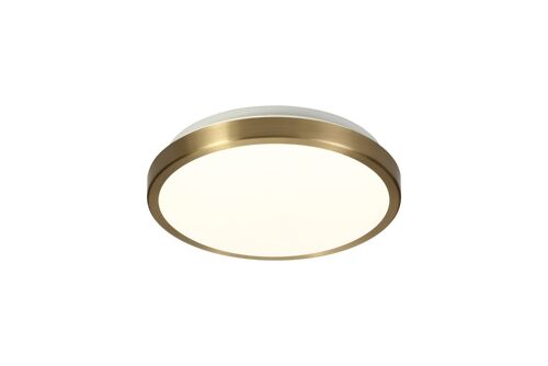 Hattie Ceiling, 1 x 12W LED, 4000K, 565lm, IP44, Soft Bronze/White / VL08991