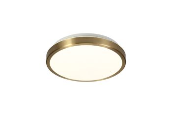 Plafonnier Hattie, 1 x 12W LED, 4000K, 565lm, IP44, Bronze Doux/Blanc / VL08991 1