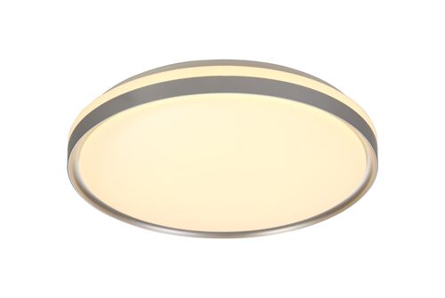 Fern Ceiling 48cm, 1 x 36W LED 3 Step-Dimmable, 3000K, 1575lm, IP44, Silver/White Acrylic / VL08996