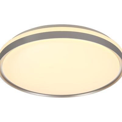 Fern Ceiling 48cm, 1 x 36W LED 3 Step-Dimmable, 3000K, 1575lm, IP44, Silver/White Acrylic / VL08996