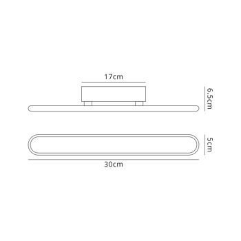 Applique Olivia, 1 x 12W LED, 4000K, 568lm, Blanc Sable, Garantie 3 ans / VL08999 4