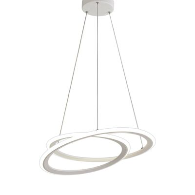 Lámpara colgante Annabelle, 1 LED de 40 W, 4000 K, 2996 lm, atenuación de 3 pasos, blanco mate, 3 años de garantía / VL09003