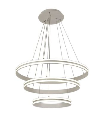 Suspension Layla, 3 ampoules LED 50W, 30W, 20W, 4000K, 5470lm, intensité variable, blanc mat, garantie 3 ans / VL09004 4