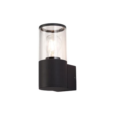 Lámpara de pared Clover 1 x E27, IP54, antracita/transparente, 2 años de garantía / VL09009/CL