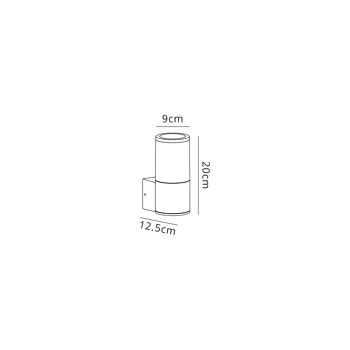 Clover Applique 1 x E27, IP54, Anthracite/Opale, Garantie 2 ans / VL09009/OP 4