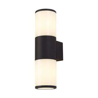 Lampada da parete Clover 2 x E27, IP54, antracite/opale, 2 anni di garanzia / VL09010/OP