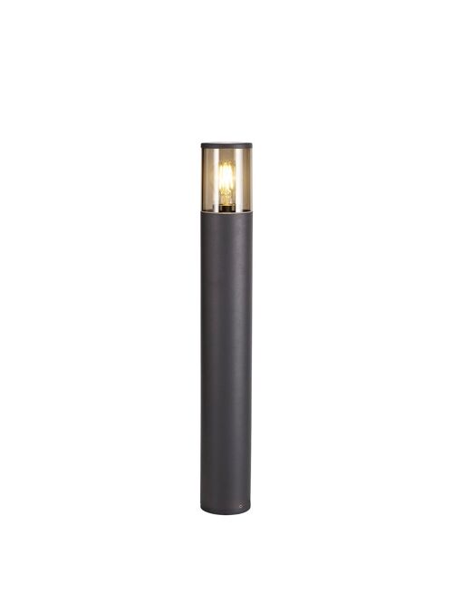 Clover 65cm Post Lamp 1 x E27, IP54, Anthracite/Smoked, 2yrs Warranty / VL09012/SM