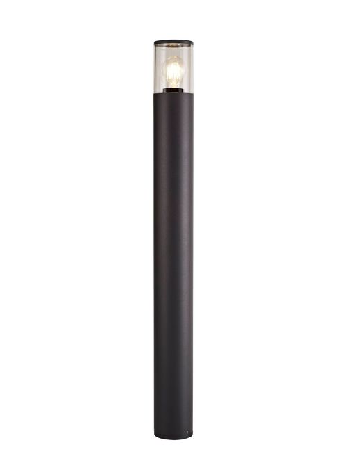 Clover 90cm Post Lamp 1 x E27, IP54, Anthracite/Clear, 2yrs Warranty / VL09013/CL