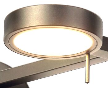 Applique/Lecteur à bras oscillant réglable Hazel Switched, 1 x 8W LED, 3000K, Nickel satiné, Garantie 3 ans / VL09036 2