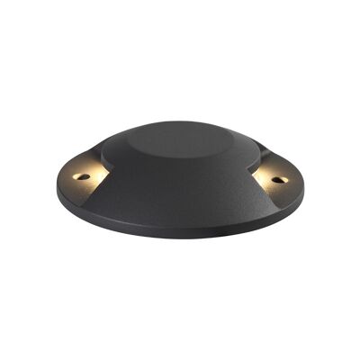 Aurora, au-dessus du sol (PAS DE CREUSET REQUIS) Driveover 2 lumière, 2 x 6W LED, 3000K, 236lm, IP67, IK10, anthracite, 3 ans de garantie / VL09058