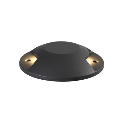 Aurora, Above Ground (NO DIGGING REQUIRED) Driveover 2 Light, 2 x 6W LED, 3000K, 236lm, IP67, IK10, Anthracite, 3yrs Warranty / VL09058