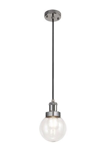 Felix Suspension 1 Lumière E27 IP65 Extérieur Titane Argent/Chrome Poli / VL09087 1