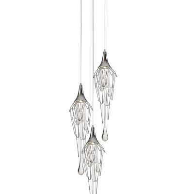 Judit Pendant Round, 3 x GU10, Polished Chrome / VL09090