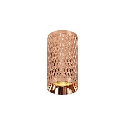 Lámpara de techo de montaje en superficie Megan de 11 cm, 1 x GU10, oro rosa / VL09251