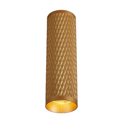 Lámpara de techo de superficie Megan de 20 cm, 1 x GU10, oro champán / VL09254