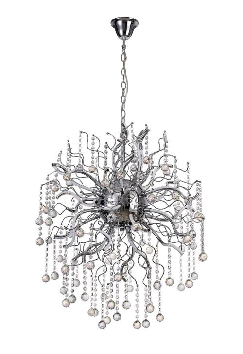 Caitlin Dimmable Pendant, 30 x 2.4W LED, 3000K, 5650lm, Polished Chrome, 3yrs Warranty / VL09363