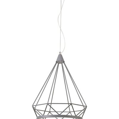 Russel Large Diamond Pendant, 1 x 10W LED, 3700K, Matt Gray, 3 años de garantía / VL09376